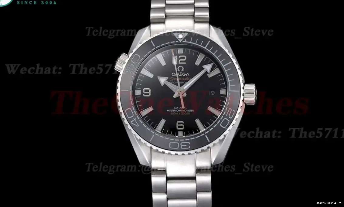 SS GDF Seamaster 600m Stk MY8215 Black SS 43mm 0409